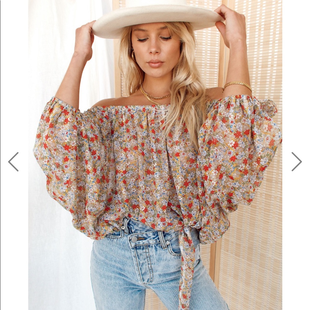 12th tribe off the shoulder top